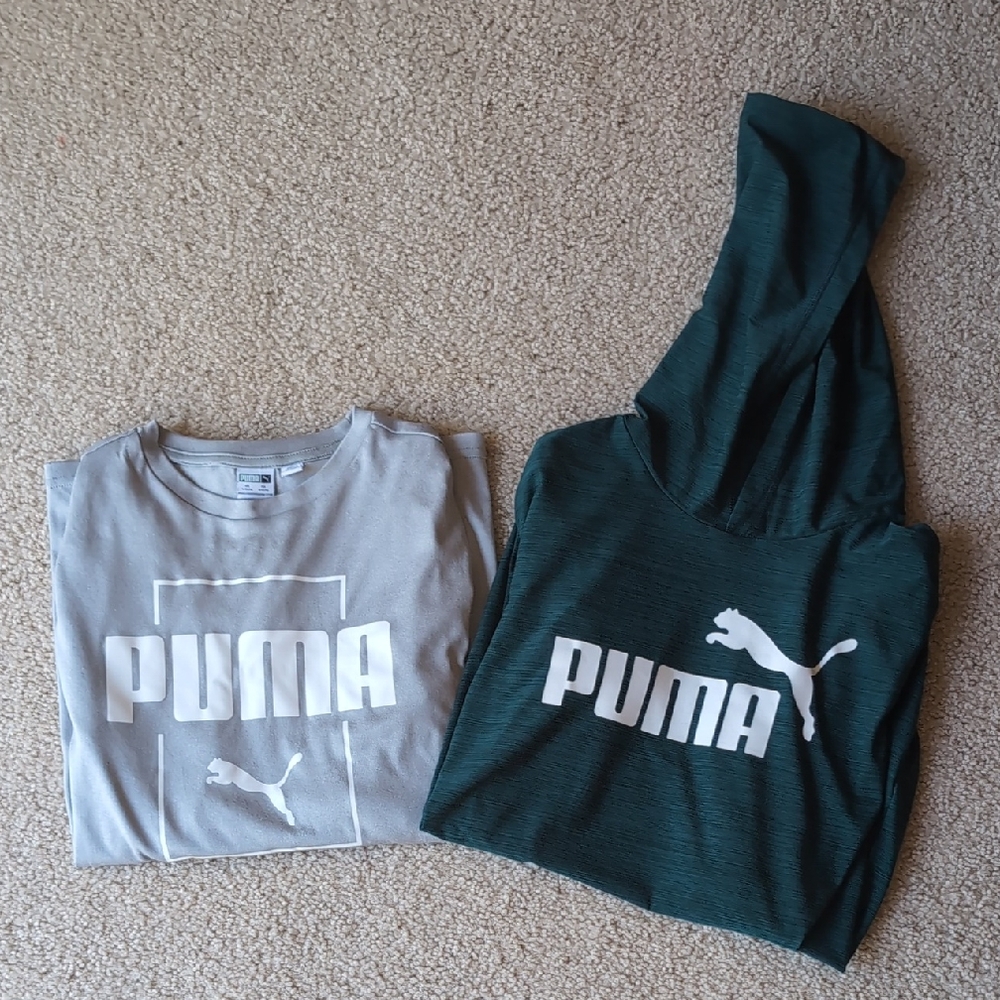 Set Of 2 Boys Puma Long Sleeve T-shirts